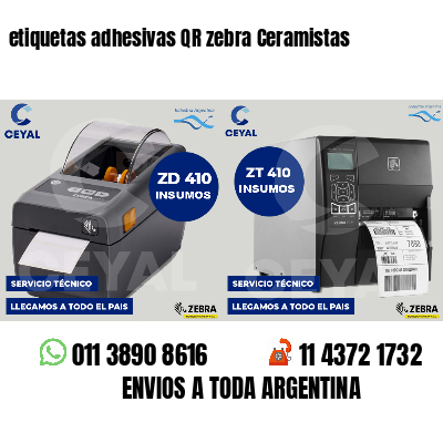 etiquetas adhesivas QR zebra Ceramistas