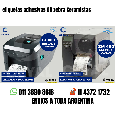 etiquetas adhesivas QR zebra Ceramistas