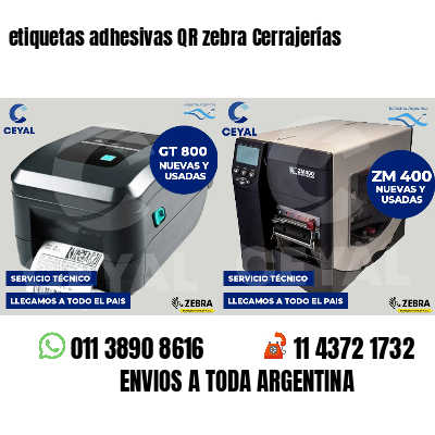 etiquetas adhesivas QR zebra Cerrajerías