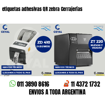 etiquetas adhesivas QR zebra Cerrajerías