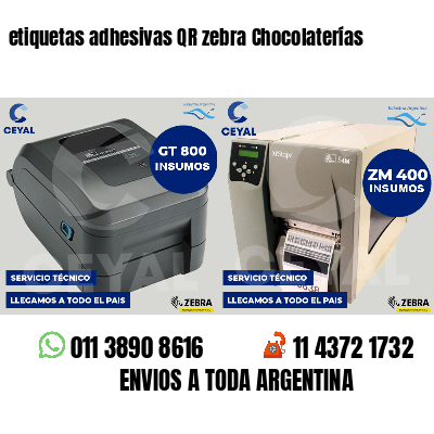 etiquetas adhesivas QR zebra Chocolaterías