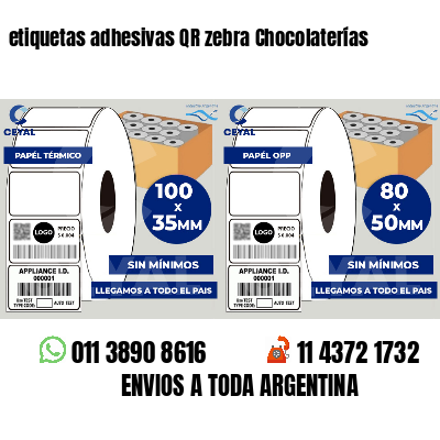 etiquetas adhesivas QR zebra Chocolaterías