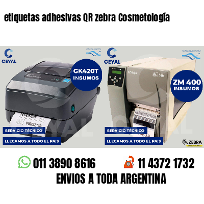 etiquetas adhesivas QR zebra Cosmetología