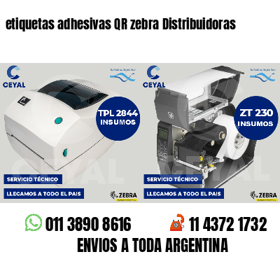 etiquetas adhesivas QR zebra Distribuidoras