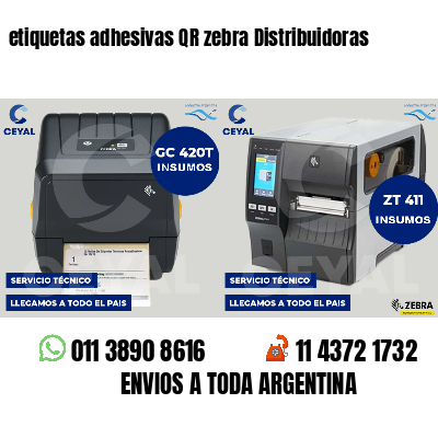 etiquetas adhesivas QR zebra Distribuidoras