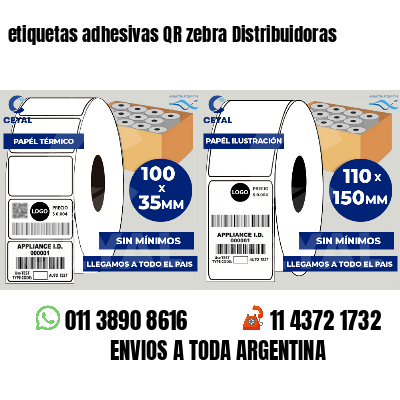 etiquetas adhesivas QR zebra Distribuidoras