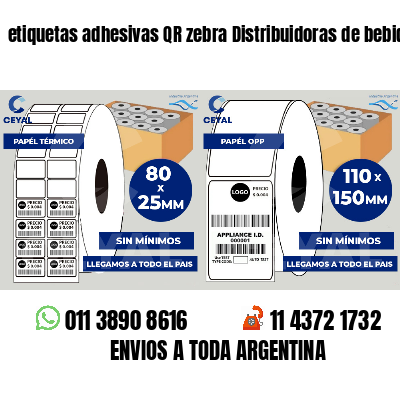 etiquetas adhesivas QR zebra Distribuidoras de bebidas