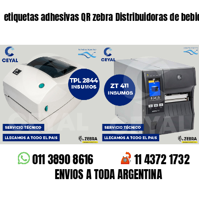 etiquetas adhesivas QR zebra Distribuidoras de bebidas