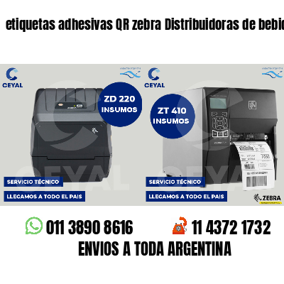 etiquetas adhesivas QR zebra Distribuidoras de bebidas