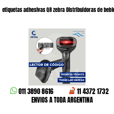 etiquetas adhesivas QR zebra Distribuidoras de bebidas