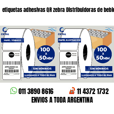 etiquetas adhesivas QR zebra Distribuidoras de bebidas