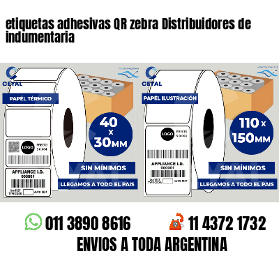 etiquetas adhesivas QR zebra Distribuidores de indumentaria