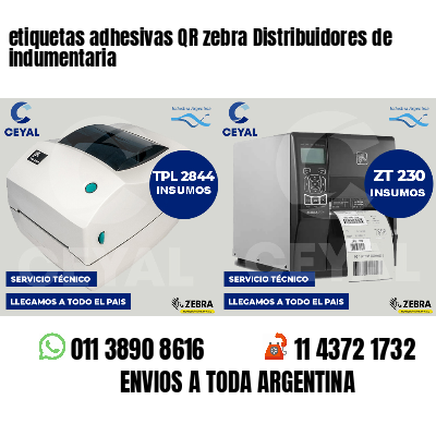 etiquetas adhesivas QR zebra Distribuidores de indumentaria