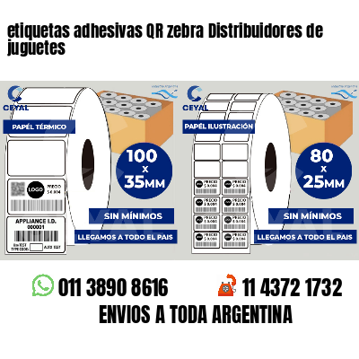 etiquetas adhesivas QR zebra Distribuidores de juguetes