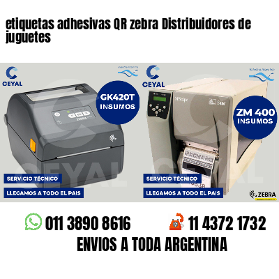 etiquetas adhesivas QR zebra Distribuidores de juguetes