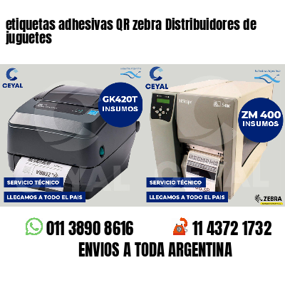 etiquetas adhesivas QR zebra Distribuidores de juguetes