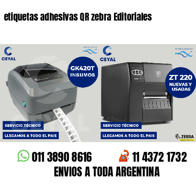 etiquetas adhesivas QR zebra Editoriales