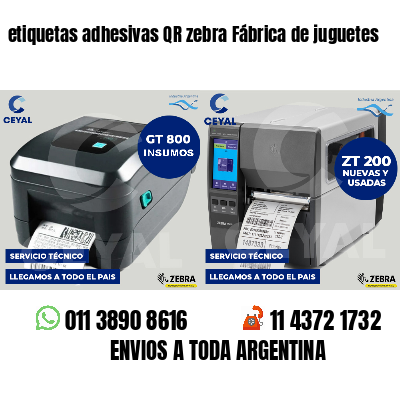 etiquetas adhesivas QR zebra Fábrica de juguetes