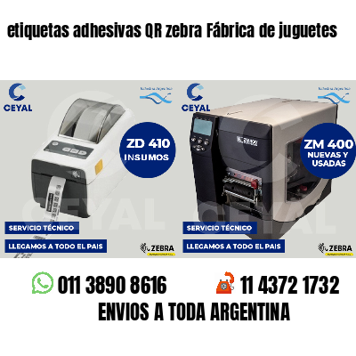 etiquetas adhesivas QR zebra Fábrica de juguetes