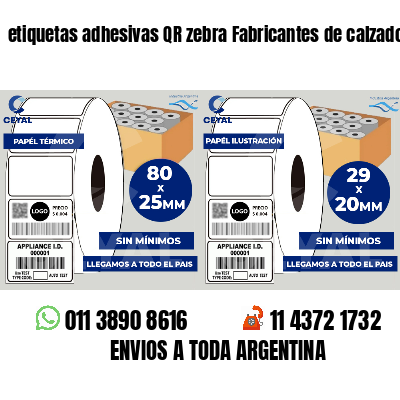 etiquetas adhesivas QR zebra Fabricantes de calzado