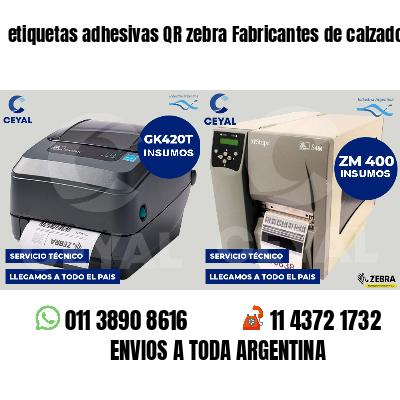 etiquetas adhesivas QR zebra Fabricantes de calzado