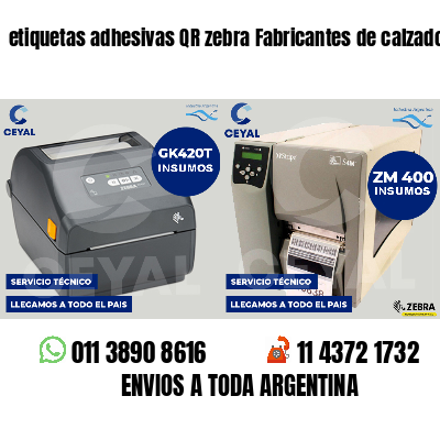 etiquetas adhesivas QR zebra Fabricantes de calzado