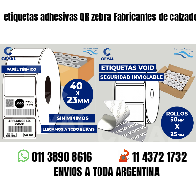 etiquetas adhesivas QR zebra Fabricantes de calzado