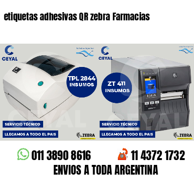 etiquetas adhesivas QR zebra Farmacias