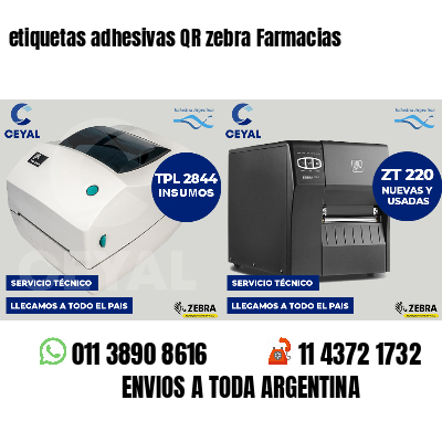 etiquetas adhesivas QR zebra Farmacias