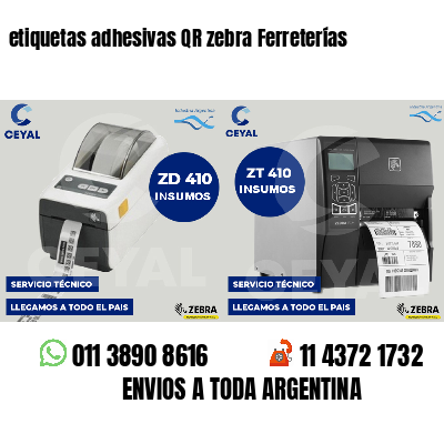 etiquetas adhesivas QR zebra Ferreterías