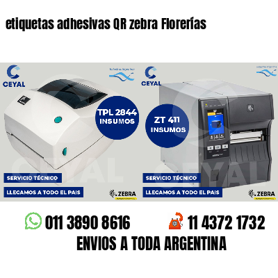 etiquetas adhesivas QR zebra Florerías