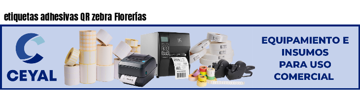 etiquetas adhesivas QR zebra Florerías