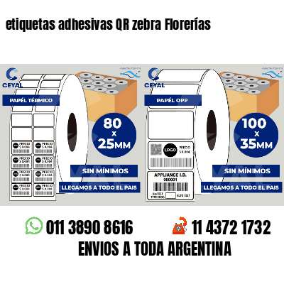 etiquetas adhesivas QR zebra Florerías