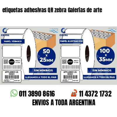 etiquetas adhesivas QR zebra Galerías de arte