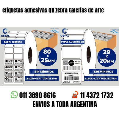 etiquetas adhesivas QR zebra Galerías de arte