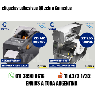 etiquetas adhesivas QR zebra Gomerías