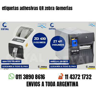 etiquetas adhesivas QR zebra Gomerías