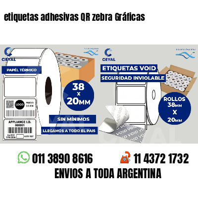 etiquetas adhesivas QR zebra Gráficas