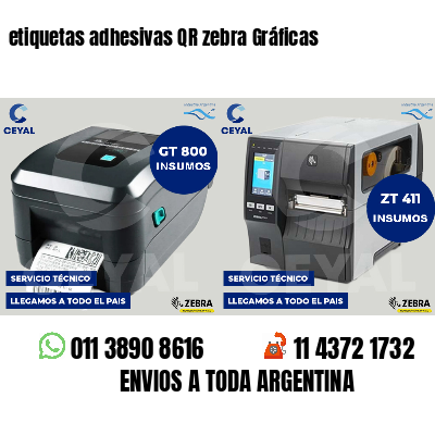 etiquetas adhesivas QR zebra Gráficas