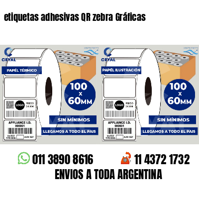 etiquetas adhesivas QR zebra Gráficas