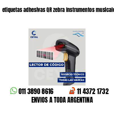 etiquetas adhesivas QR zebra Instrumentos musicales