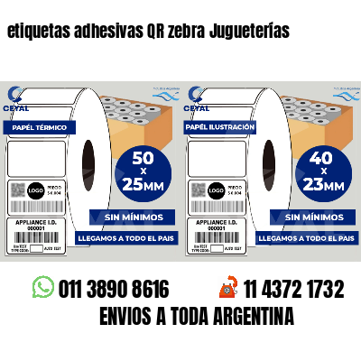 etiquetas adhesivas QR zebra Jugueterías