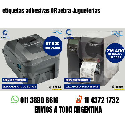 etiquetas adhesivas QR zebra Jugueterías