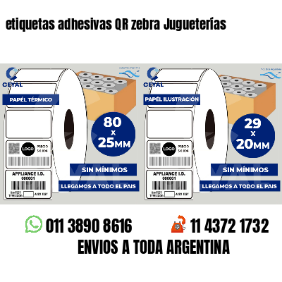 etiquetas adhesivas QR zebra Jugueterías