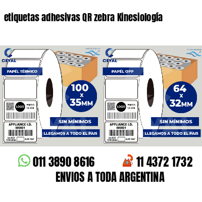 etiquetas adhesivas QR zebra Kinesiología