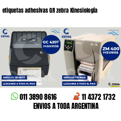 etiquetas adhesivas QR zebra Kinesiología