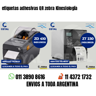 etiquetas adhesivas QR zebra Kinesiología