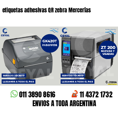 etiquetas adhesivas QR zebra Mercerías