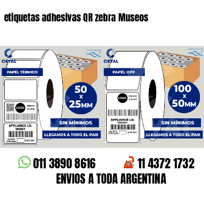 etiquetas adhesivas QR zebra Museos