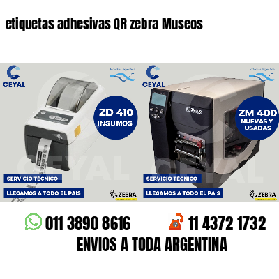 etiquetas adhesivas QR zebra Museos